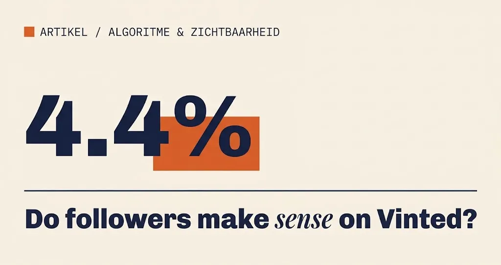 Article image: 4.4%, do followers make sense on Vinted?